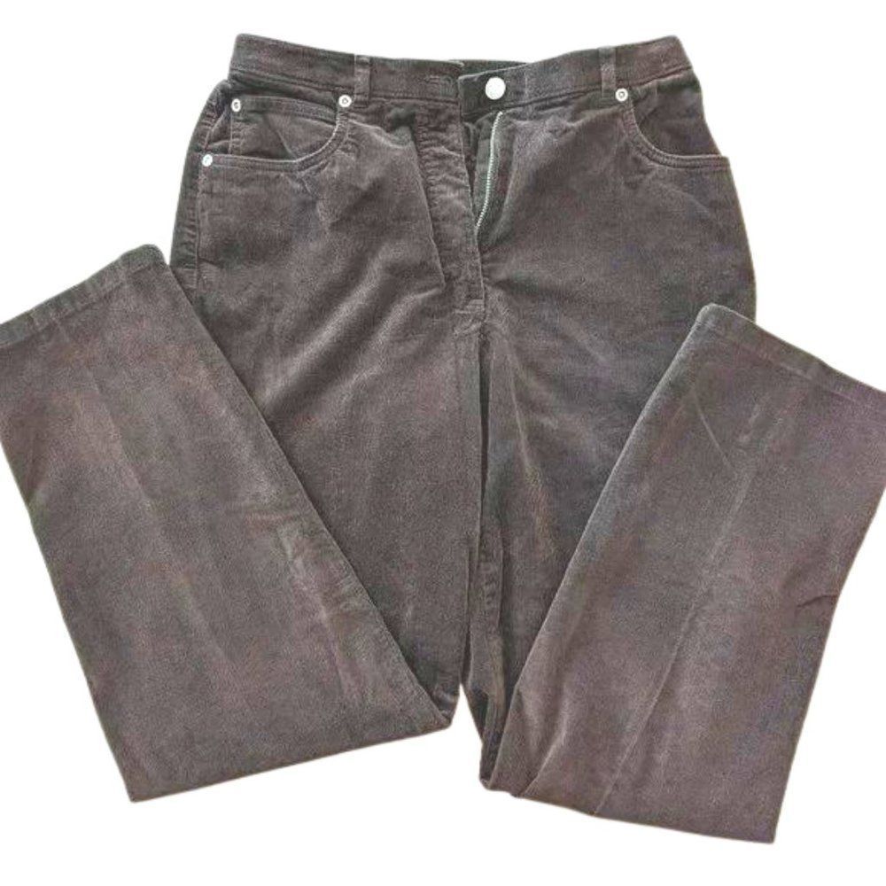 Alia Petite Corduroy brown pants size 8 P in very good condition, no snags